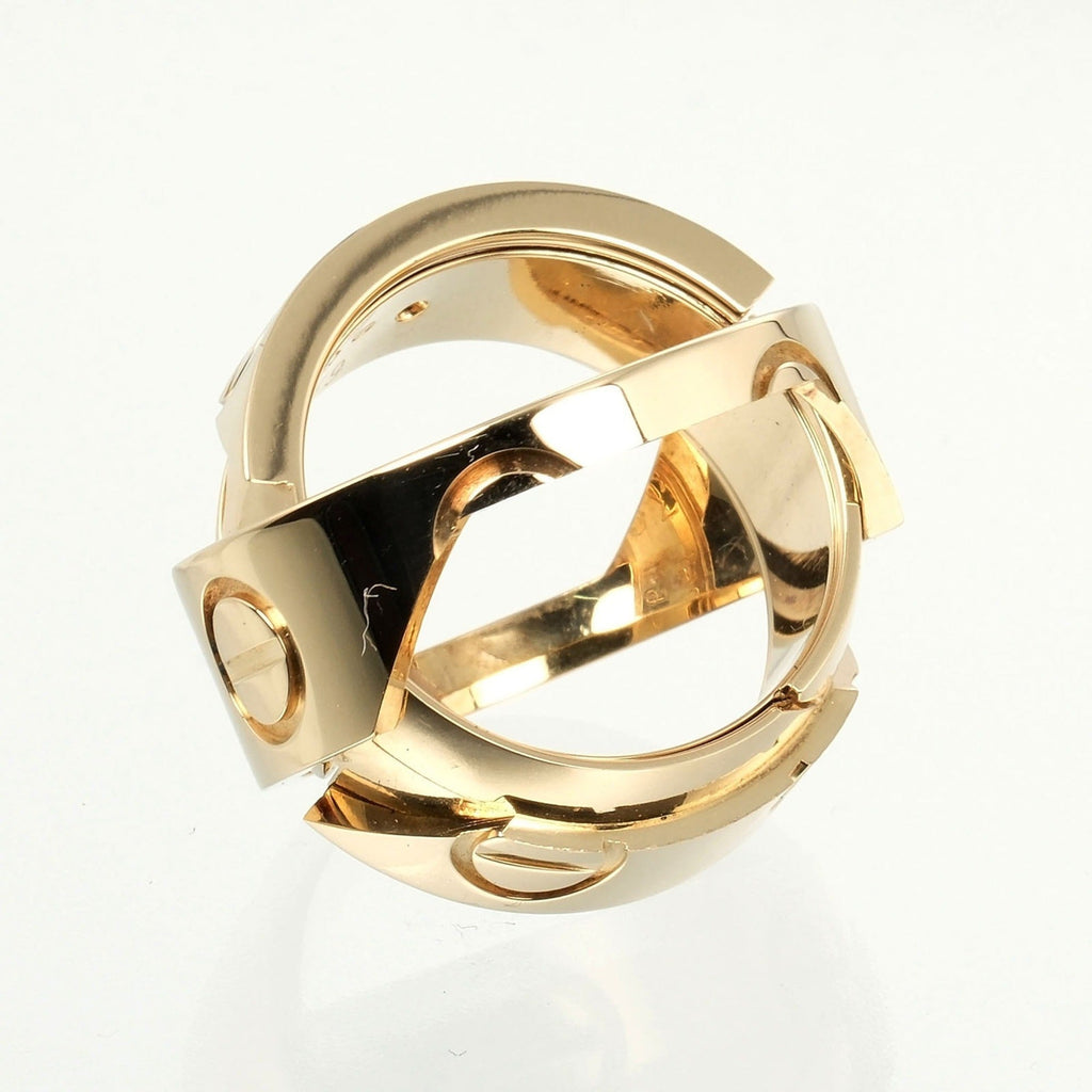 Pre-Owned Cartier Astro Love size 9 ring,   yellow gold, approx. 11.68g  (Good)