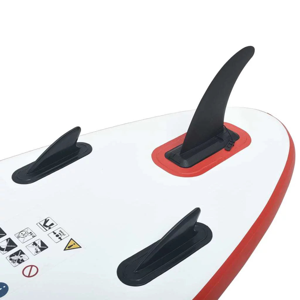 Stand Up Paddle Board Set - An Inflatable Surfboard in Striking Red and White
