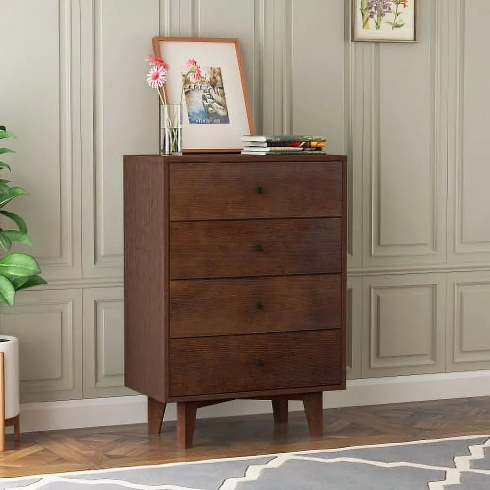 Solid Wood Spray-Painted Drawer Dresser Bar,Buffet Tableware Cabinet Lockers Buffet Server Console Table Lockers, Retro Round Handle, Applicable To The Dining Room, Living Room,Kitchen Corridor Auburn
