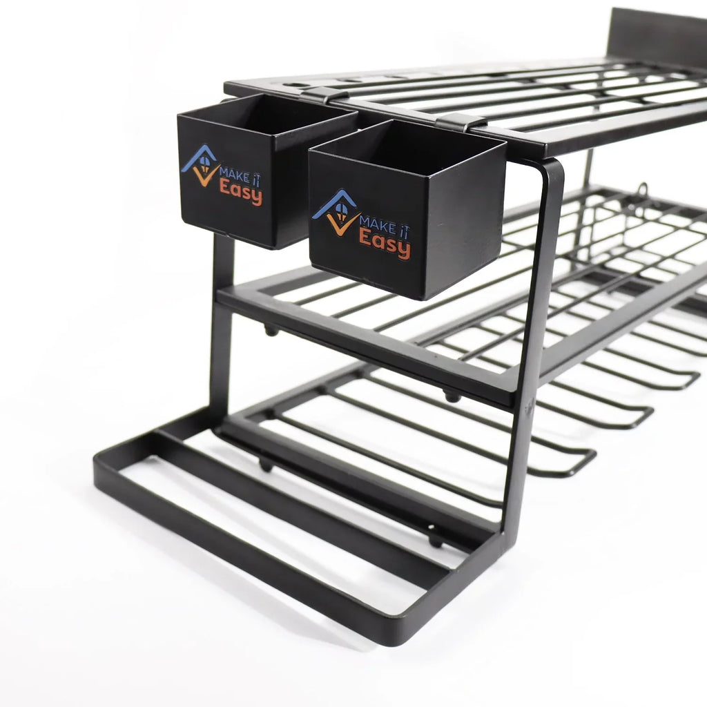Make It Easy Super Power Tool Organizer Steel Heavy Duty Floating Tool Shelf  10 in All