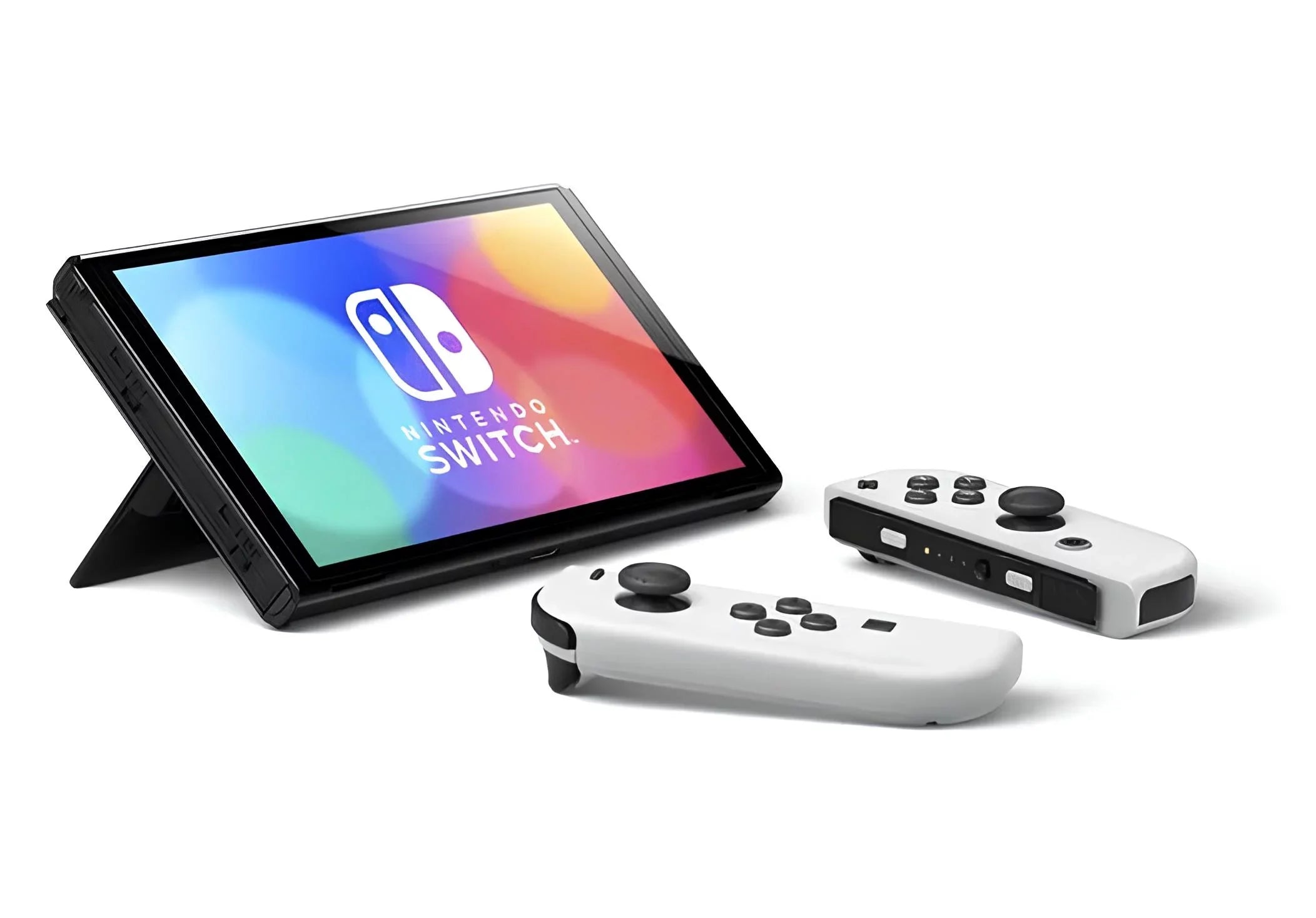 Nintendo Switch  White - Mario Kart 8 Deluxe - Character Group Luigi, Peach + 128GB Card & More