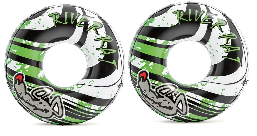 River Rat Inflatable Floating Tube Raft 68209E 2-Pack