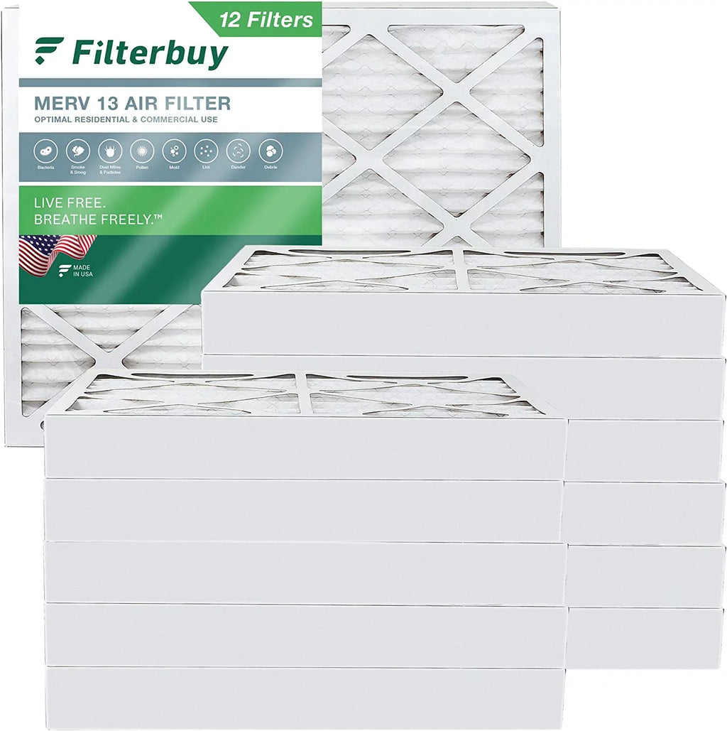 Filterbuy 16x20x4  13 Pleated   Furnace Air Filters (12-Pack)
