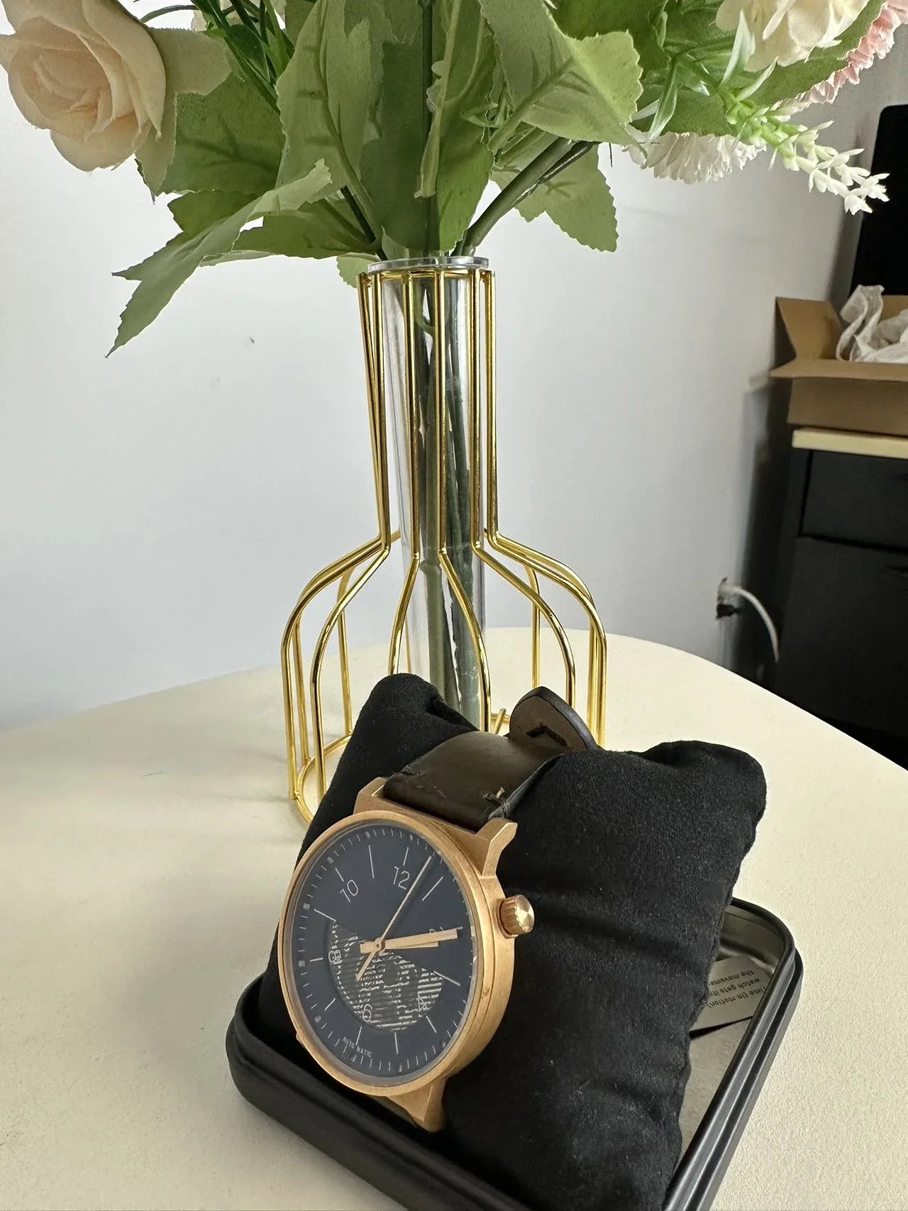 Fossil  Barstow Automatic Brown Leather Watch