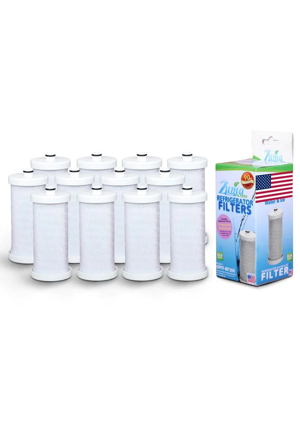 Brand , Water and Ice Filter , Model # - , Compatible with Frigidaire®  - 12 Pack - Made in ...