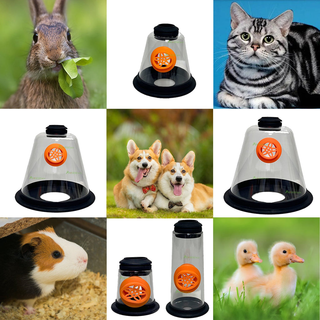 Pet Oxygen Mask - Veterinary Designed Breathing Aid for Dogs & Cats - 5 Sizes - Easy to Clean & Connect to Oxygen Source - Ensures Comfort & More Oxygen
