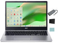 Acer Chromebook 315 Laptop, 15.6"  Touchscreen Display, Intel  Quad-core (4 Core), 8GB  , 64GB eMMC, Wi-Fi, Long Battery Life, Chrome , Silver + Tigology Accessories