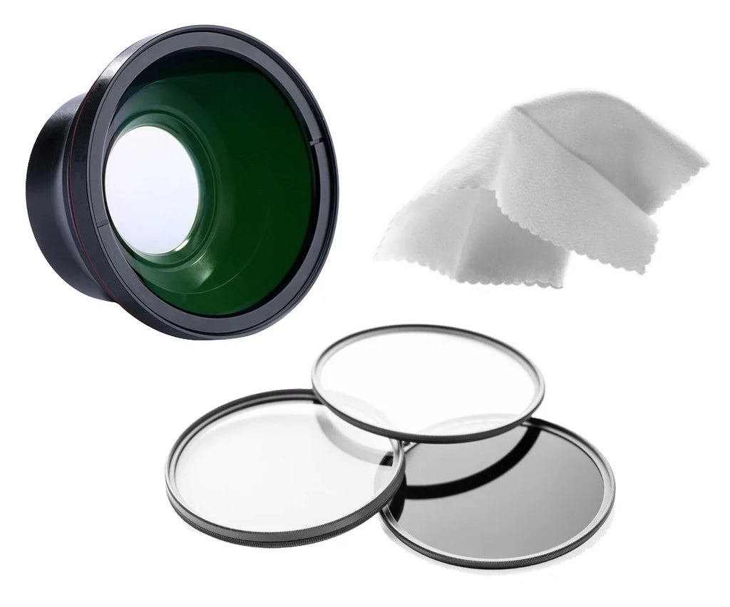 Canon PowerShot   Mark  0.43X High Definition Super Wide Angle Lens w/ Macro + Filter Kit + Lens/Filter Adapter