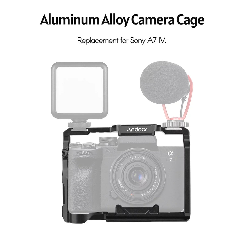 Camera Cage,Handle  With Handle Alloy Camera Kit Camera Kit With Qisuo