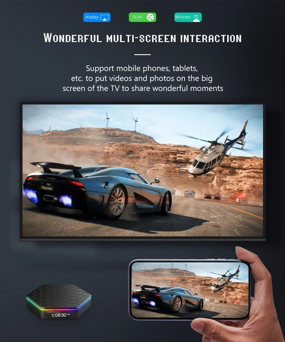 Quad Core 8K  Video 64GB Memory 6K Stream Player 2023  Plus Smart Android 12.0  Box
