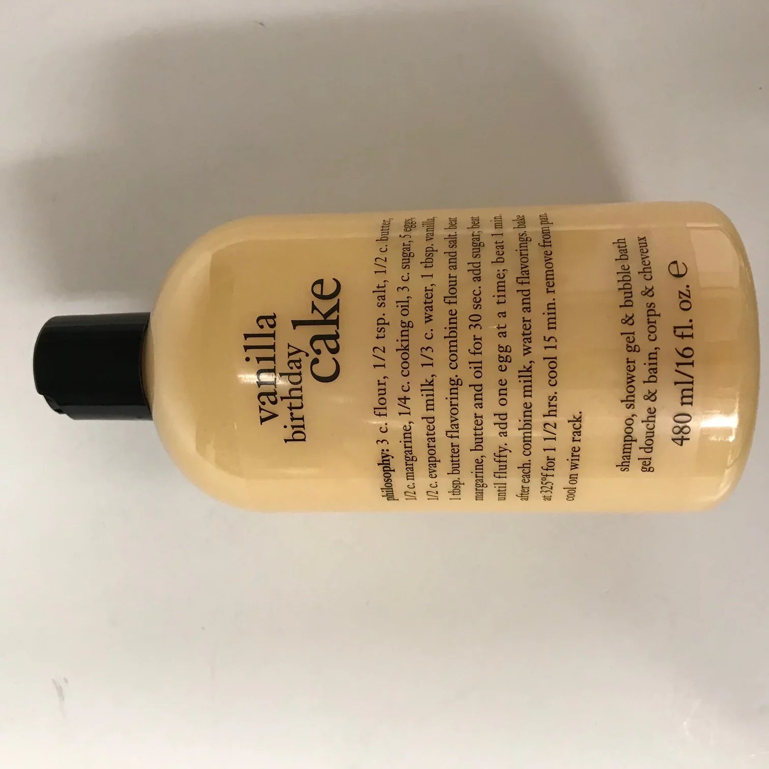 Philosophy Vanilla Birthday Cake 16.0 oz Shampoo, Shower Gel & Bubble Bath