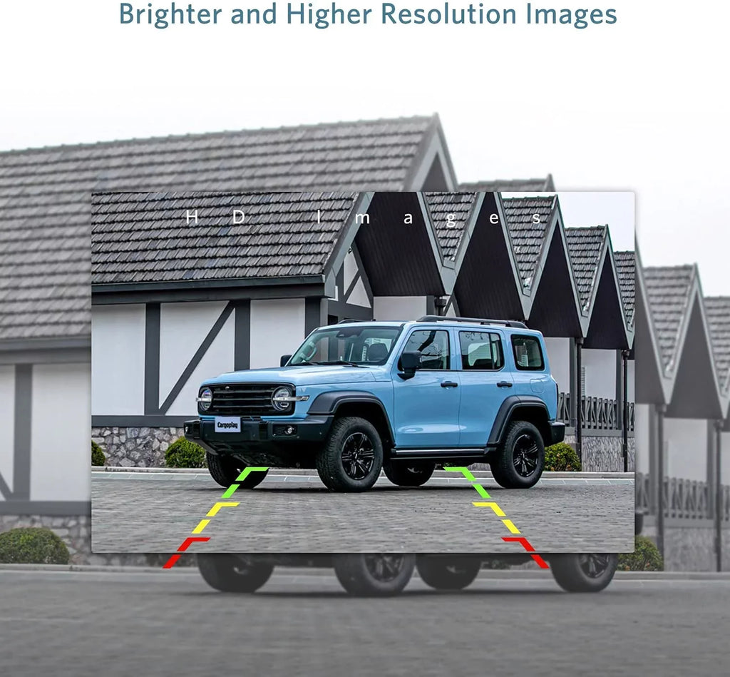 SunGo2 Solar Wireless Backup Camera for Truck, True Reverse Camera Wireless for  Installation, 5"  Monitor Supports 2 Back Up Camera Systems for Car/Trailer/Pickup/Mini
