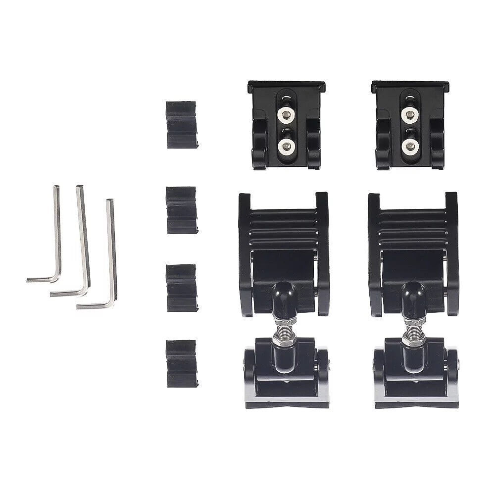 Onemayship 2 Pack Front Hood Latch Lock Catch for Jeep Wrangler  07-18  Secure Vehicle Protection-Black