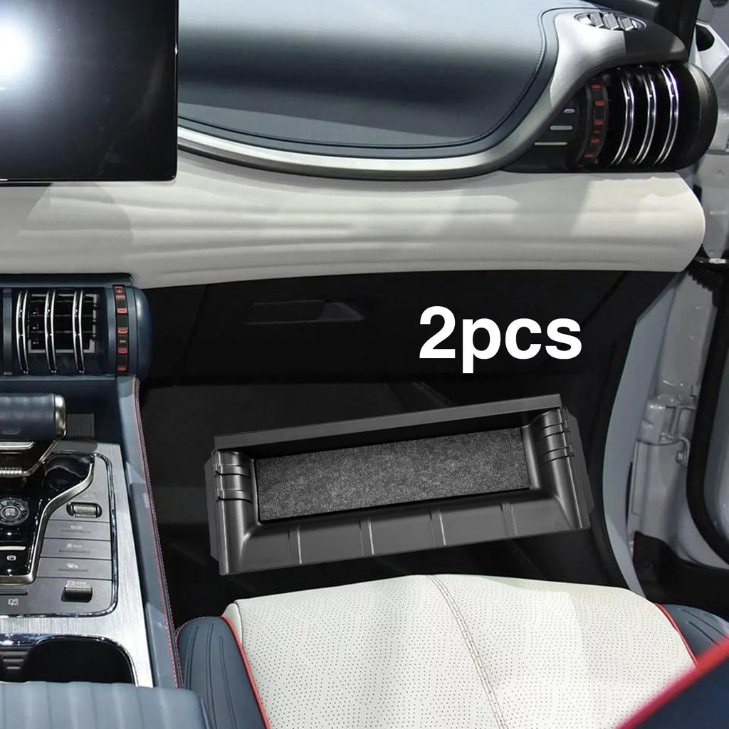 under Seat Storage Box Decoration Car Interior Accessories Hidden Tray Hidden 2Pieces