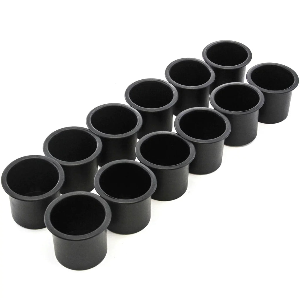 12 Cup Holder Plastic Pocket Recessed Insert Universal for Boat  Car Truck Sofa Game Table Marine Pontoon Motorhome Camper