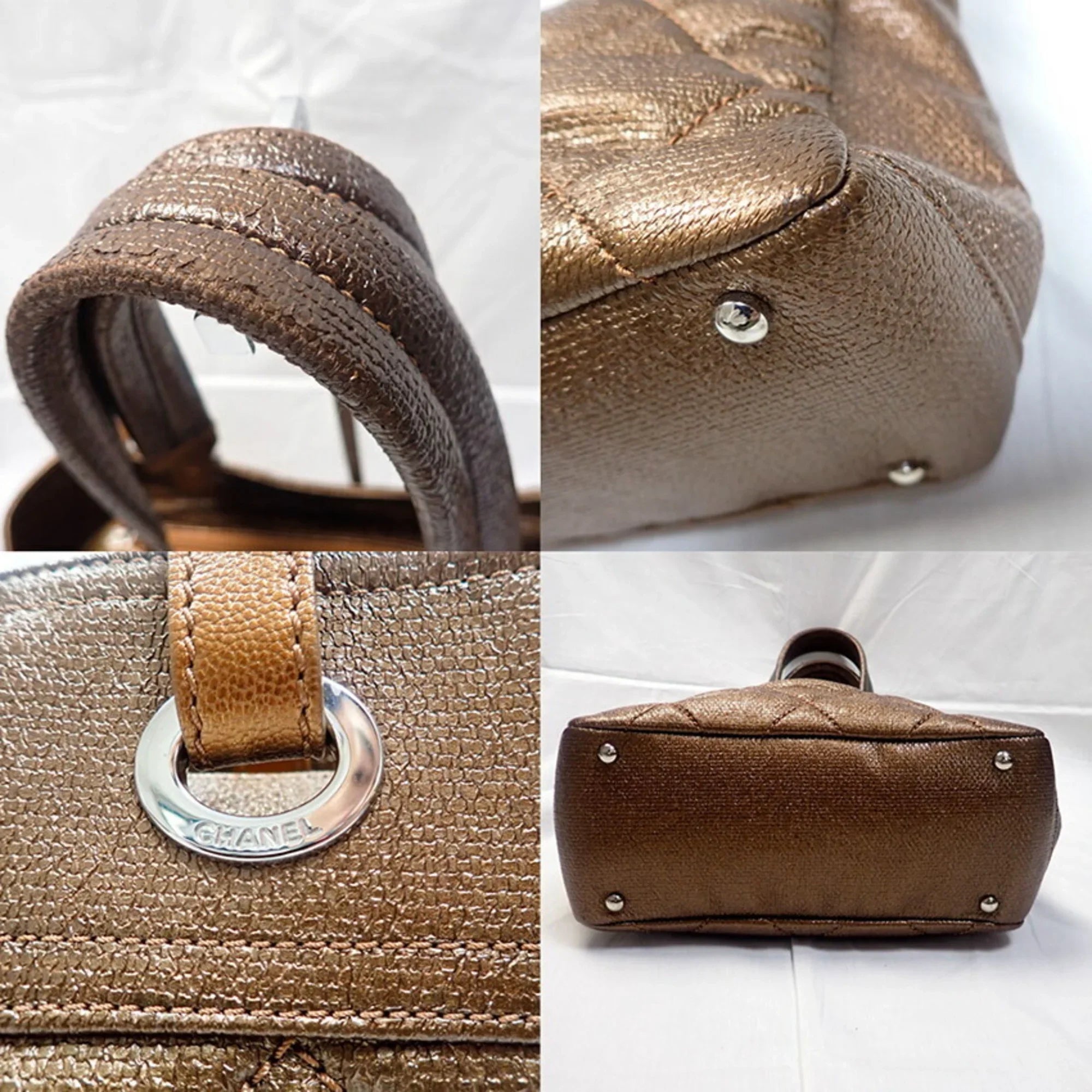 Pre-Owned  Chanel Paris Biarritz coated canvas hand tote bag (Fair)