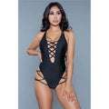 BeWicked  Womens 1977 Amaya Swimsuit, Black - Medium