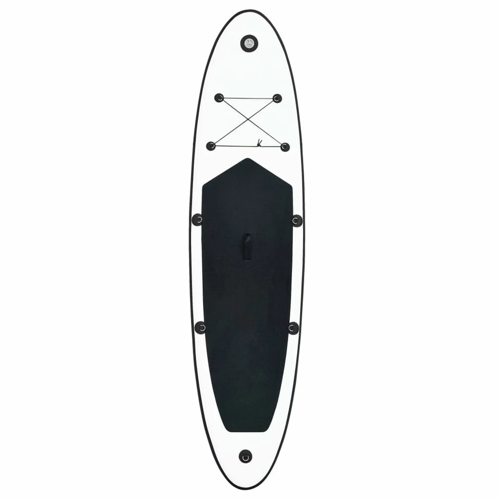 Andoer Inflatable Paddleboard Set Black and White
