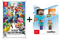 Super Smash Bros Ultimate + Steve/Alex amiibo Figures - Nintendo Switch