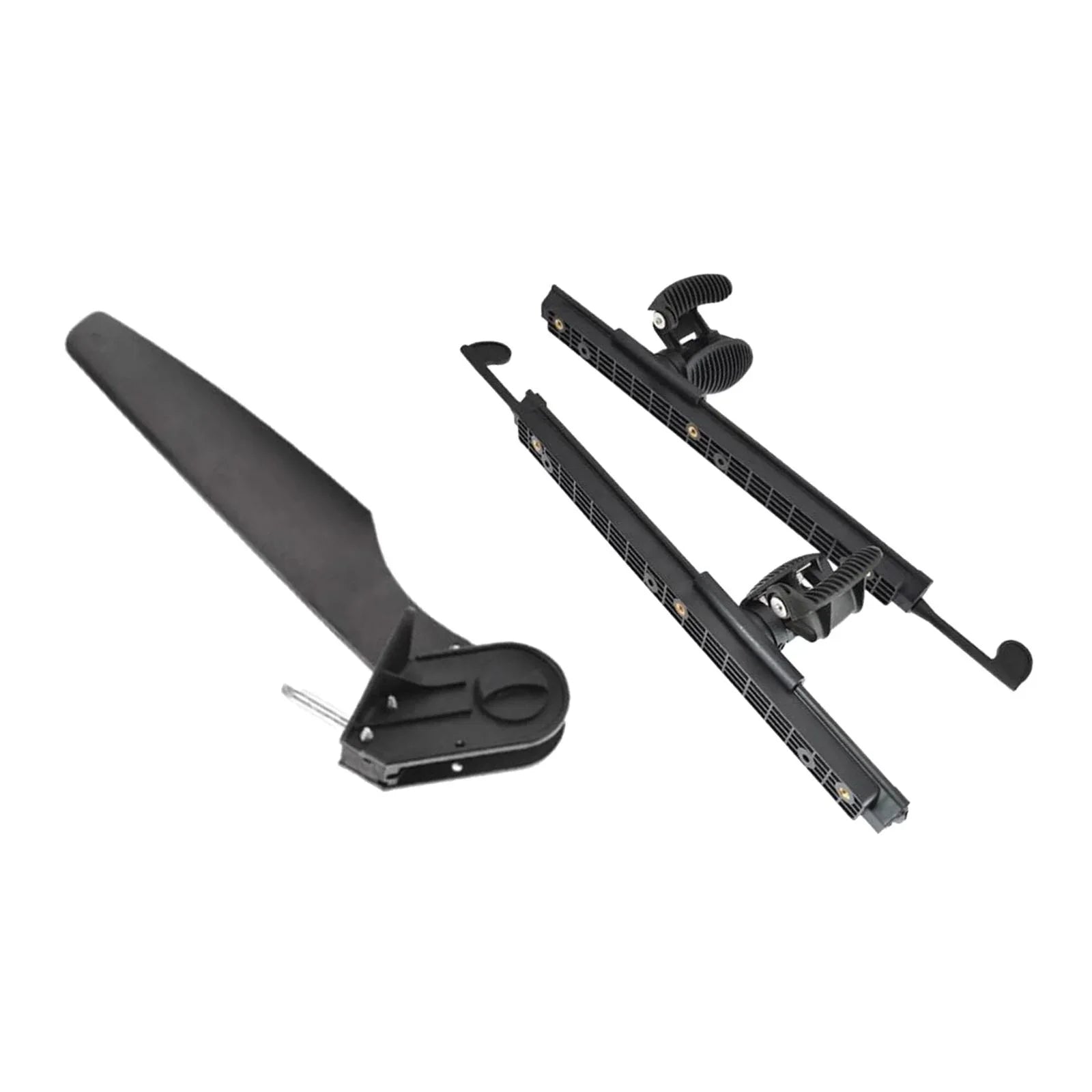 Kayak Rudder Kayak Foot Pegs Boat Tail Watercraft Rudder with Foot Brace Pedals for Fishing Boat Canoeing Marine Accessories