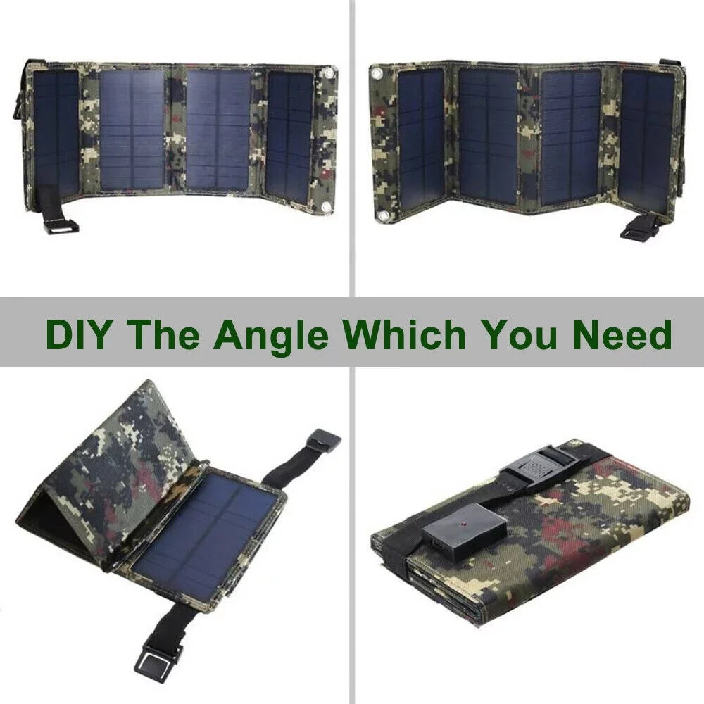 Jahy2Tech Foldable Outdoor 80W  Solar Panel Portable Phone Charger Camping Hiking Rechargeable Battery High Quality