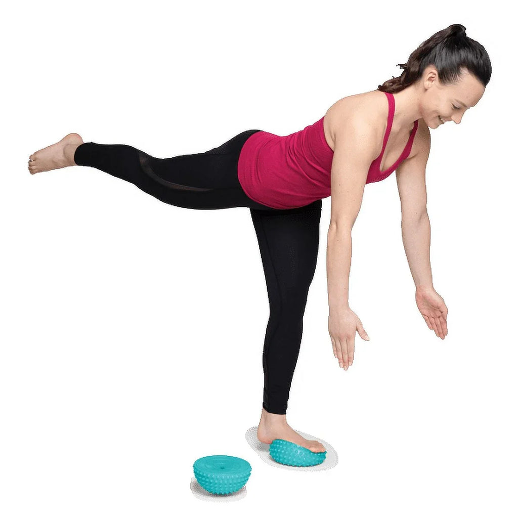 Aligned Life Domes (Pair) - Textured Balance Pods - Stability and Balance Training Equipment - Sensory and Self-Massage Tools - by Lauren Roxburgh