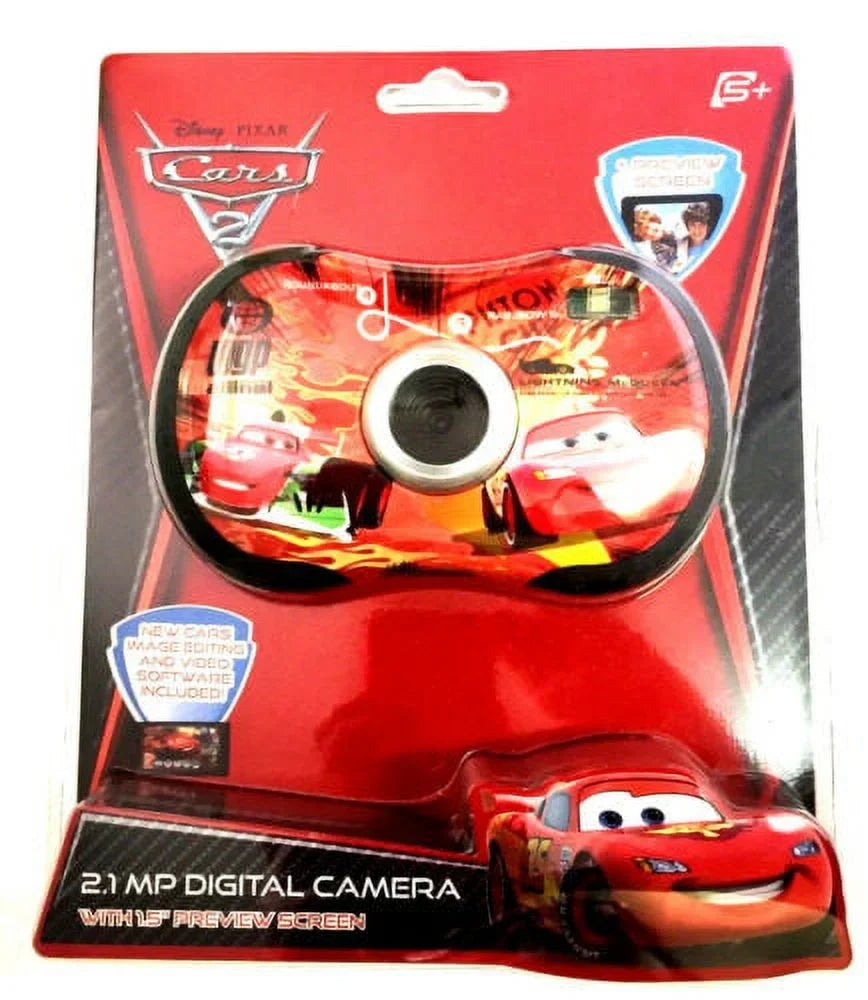 Disney Pixar Cars 2 Digital 2.1MP Camera 1.5"  Preview Screen 81006