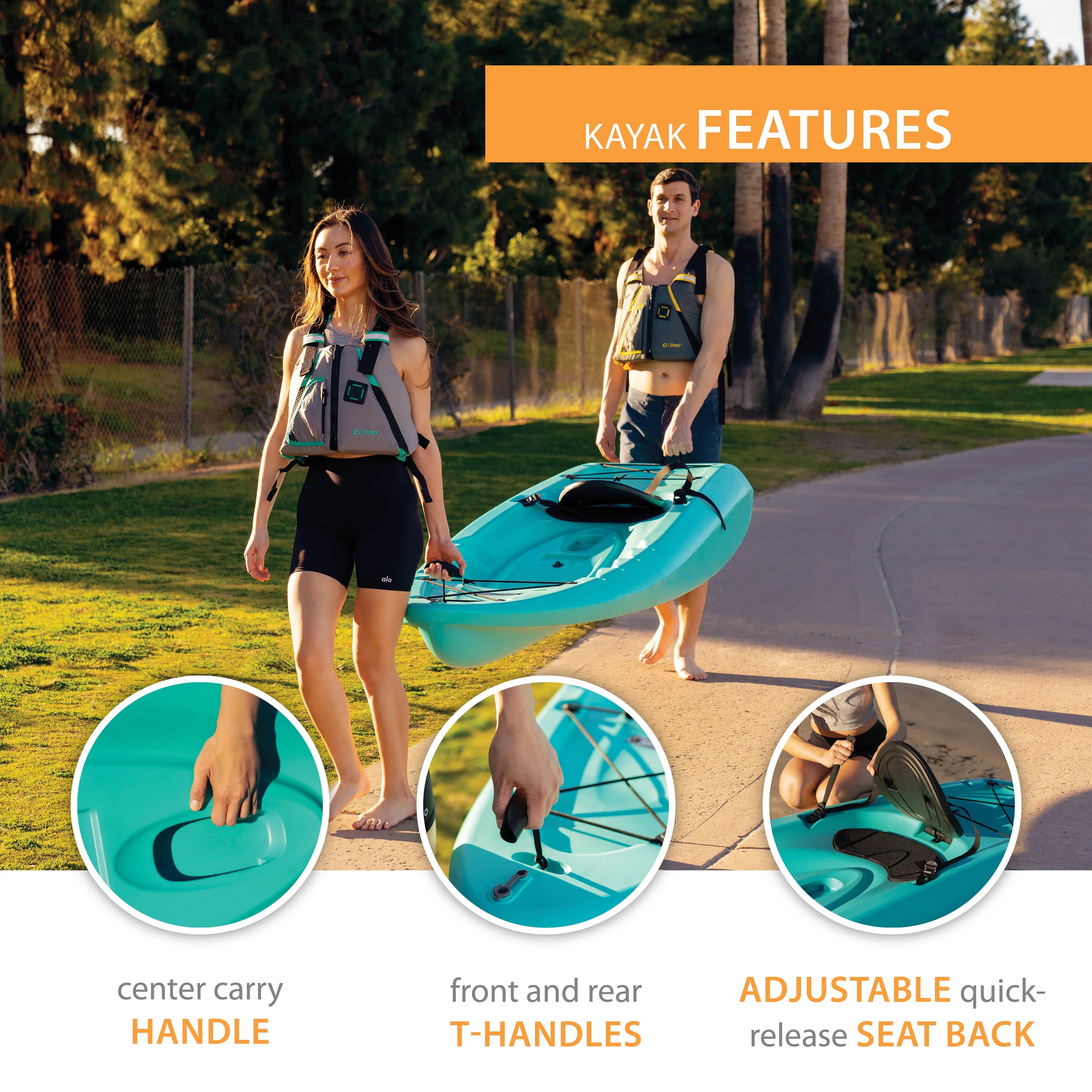Lifetime Hydros 101 Kayak, Aqua (91235)