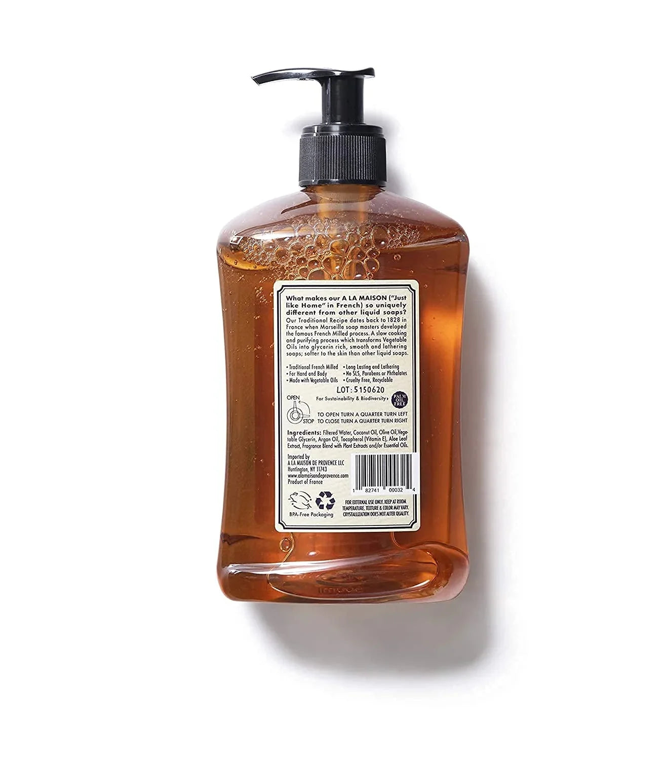 Lavender Aloe Liquid Hand Soap - Triple French Milled Natural Moisturizing Soap (2 Pack, 16.9 oz Bottle)