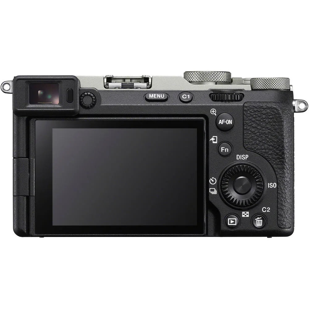 Sony a7C  Full Frame Mirrorless Interchangeable Lens Camera Body Silver -7CM2/ Bundle with Deco Gear Photography Bag Case + Extra Battery + Dual Charger + Tripod + Software Kit & Accessories