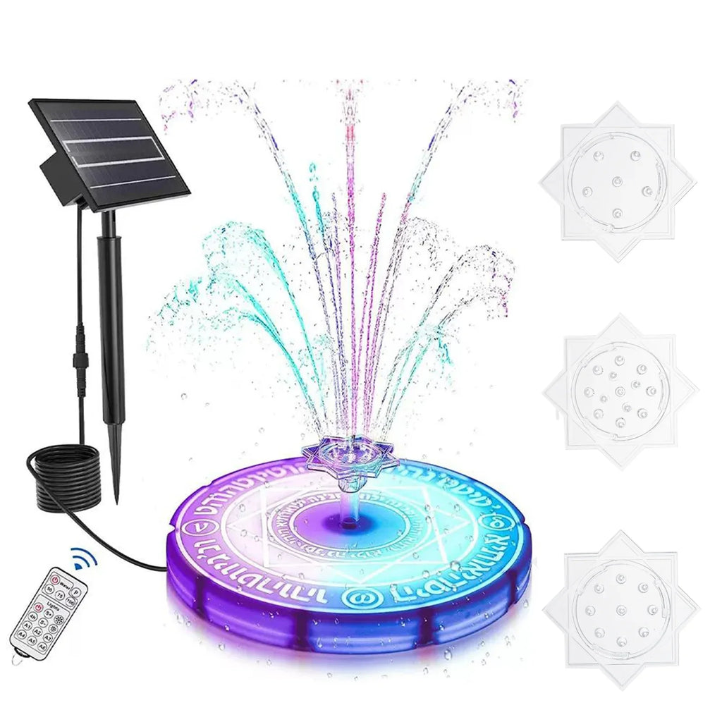 Dadypet Fountain Light,LedSolarSolar Bath Solar Bath Pond Bath Pond Decoration With Remote Led Remote LedSolar With Remote