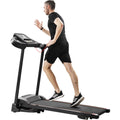 Compact Easy Folding Treadmill   Motorized Running and Jogging Machine Packed