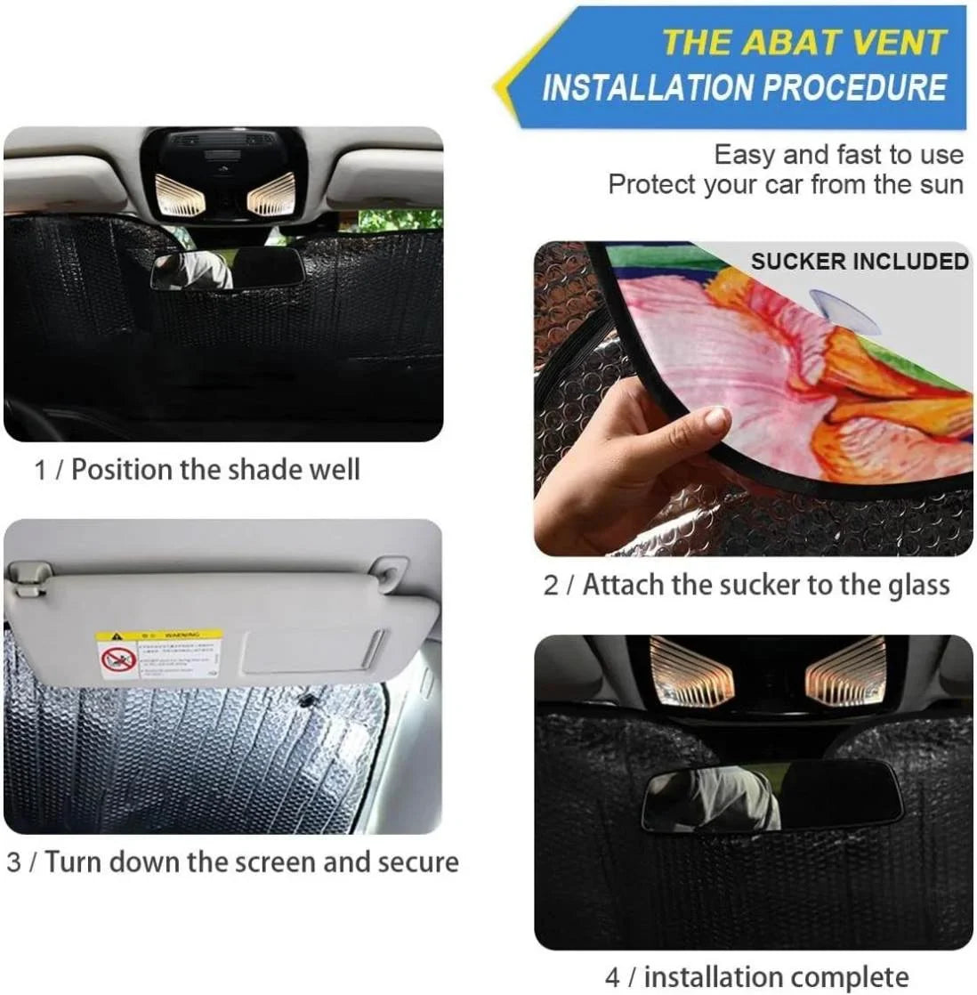Bestwell Hummingbird Flower Front Windshield Sun Shade Folding Sun Shield Shade,Blocks  Ray to Keep Your Vehicle Cool Sun Visor Protector for Fits Car  Truck,55 x 27.6 Inch