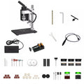 Motor Desktop Bench Drill, Wood Jewelry Metal Plastic Procession, 7-Speed Adjustable Punching Machine