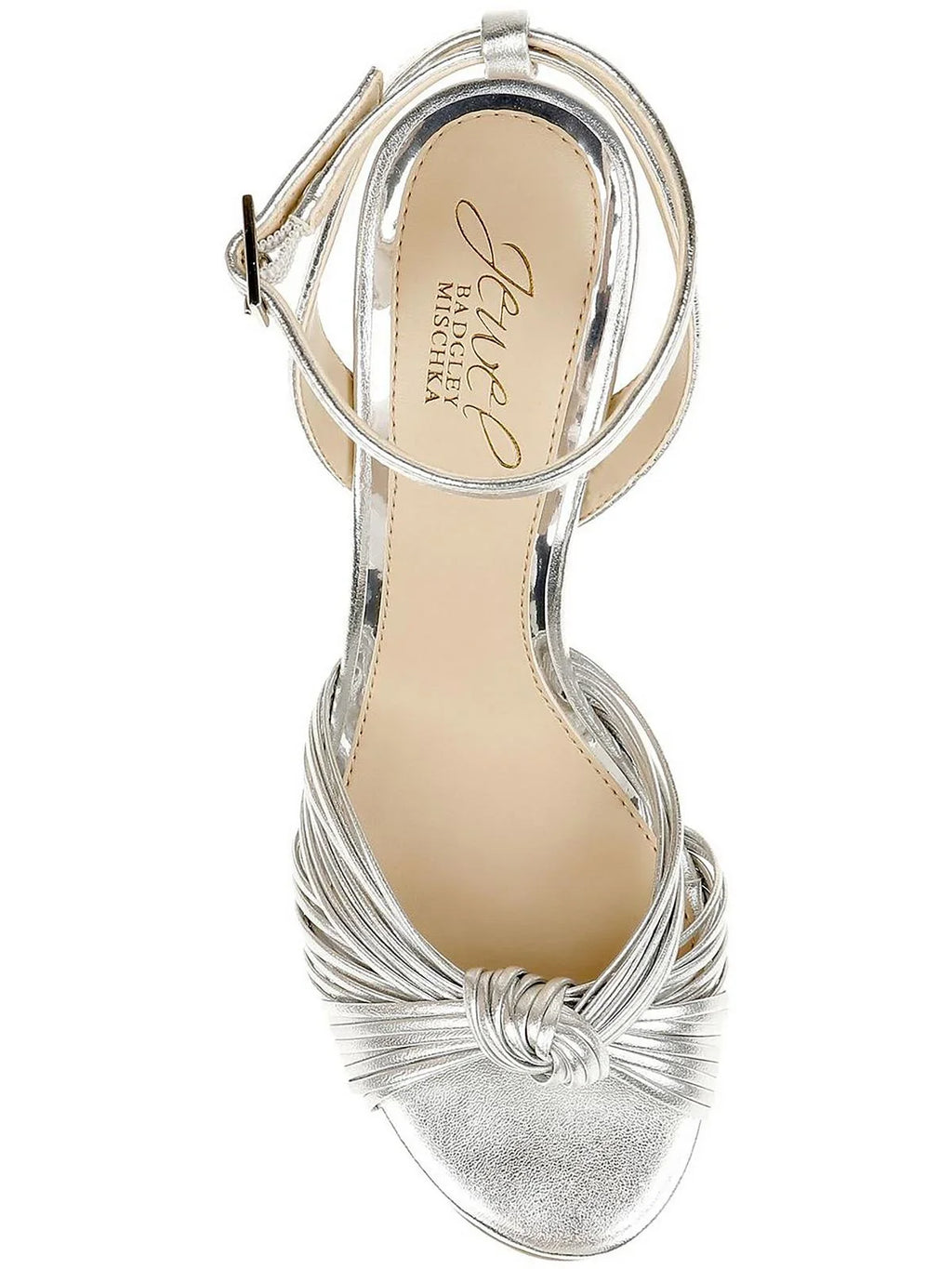 Jewel Badgley Mischka Womens Christen Leather Dressy Slingback Sandals