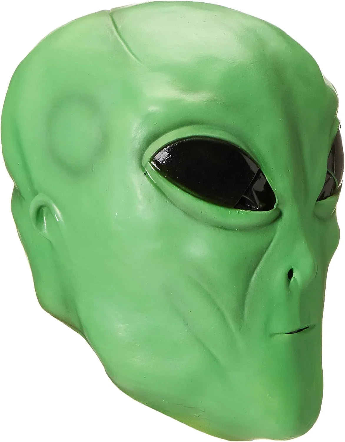 Area 51 Green Latex Mask Alien  Space Invader Extra Terrestrial Adult Sci Fi