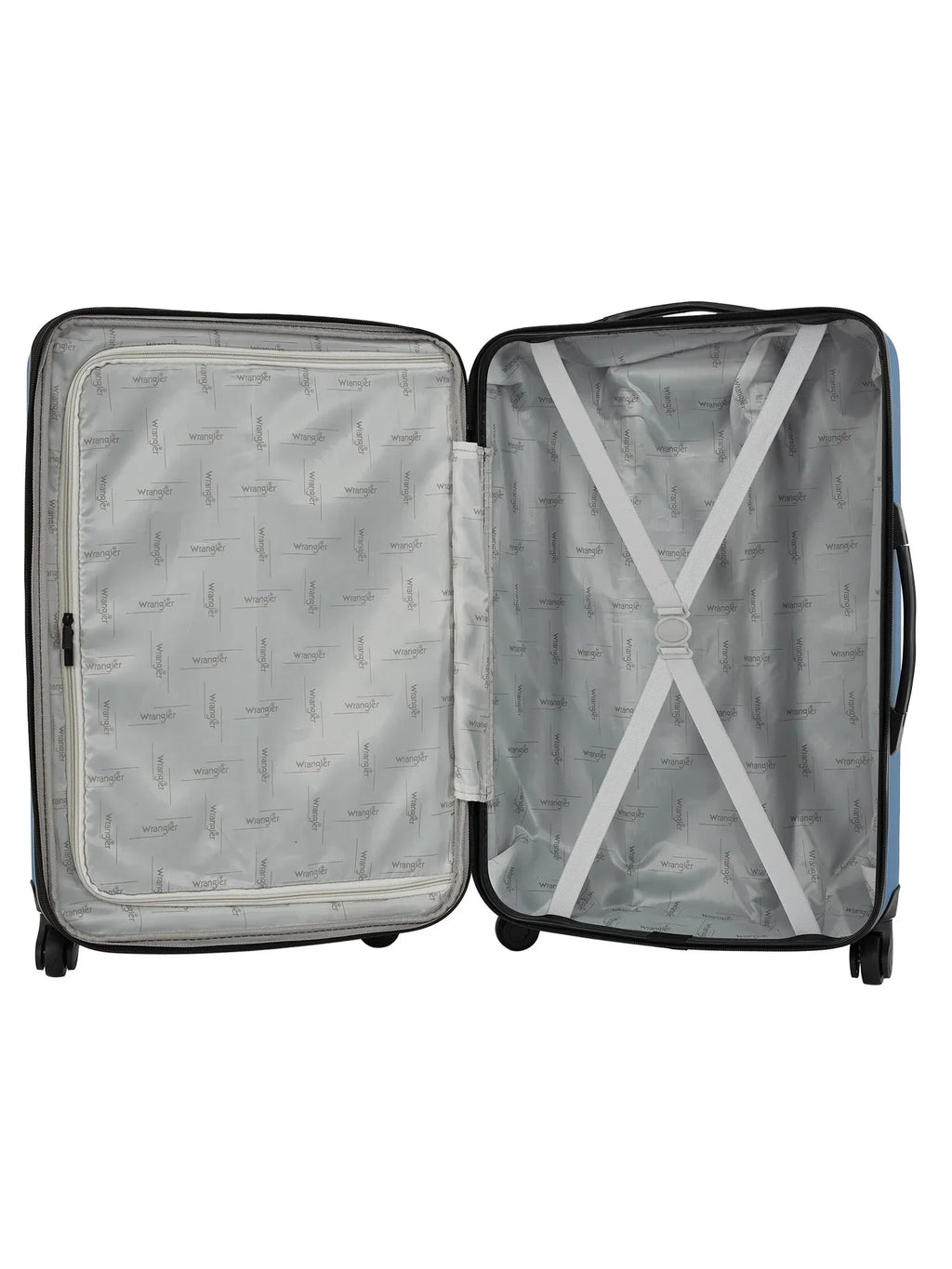 Wrangler 3pc. Expandable Rolling Upright Travel Luggage Set, Vallarta Blue