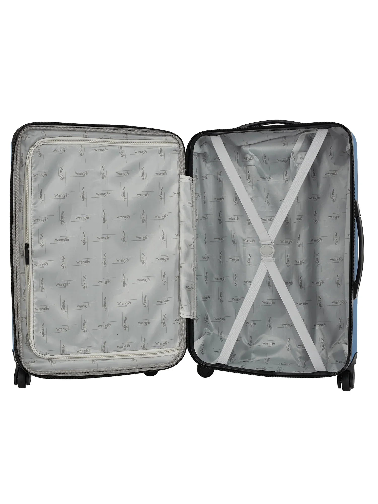Wrangler 3pc. Expandable Rolling Upright Travel Luggage Set, Vallarta Blue