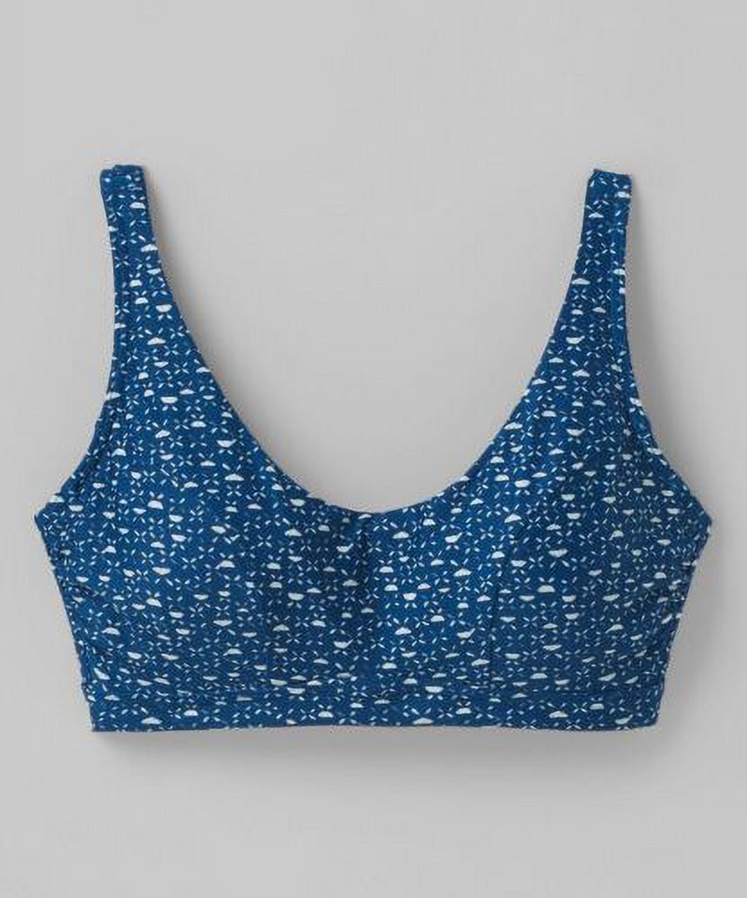 prAna Abella Size Small () 34 -Cup Underwire Bikini Top Deep Indigo Cha Cha