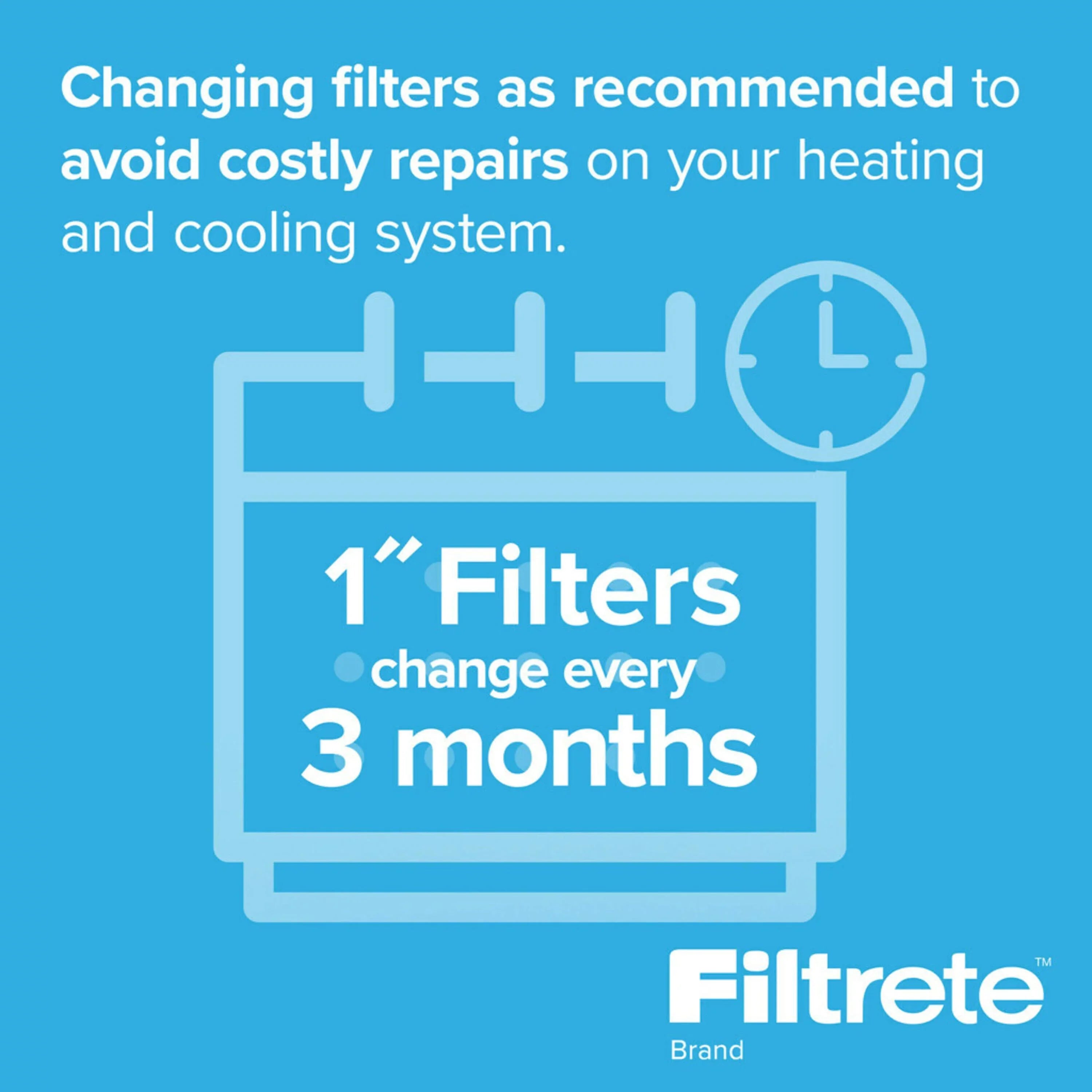 Filtrete 24x24x1 Air Filter,  1500  12, Advanced Allergen Reduction, 4 Filters