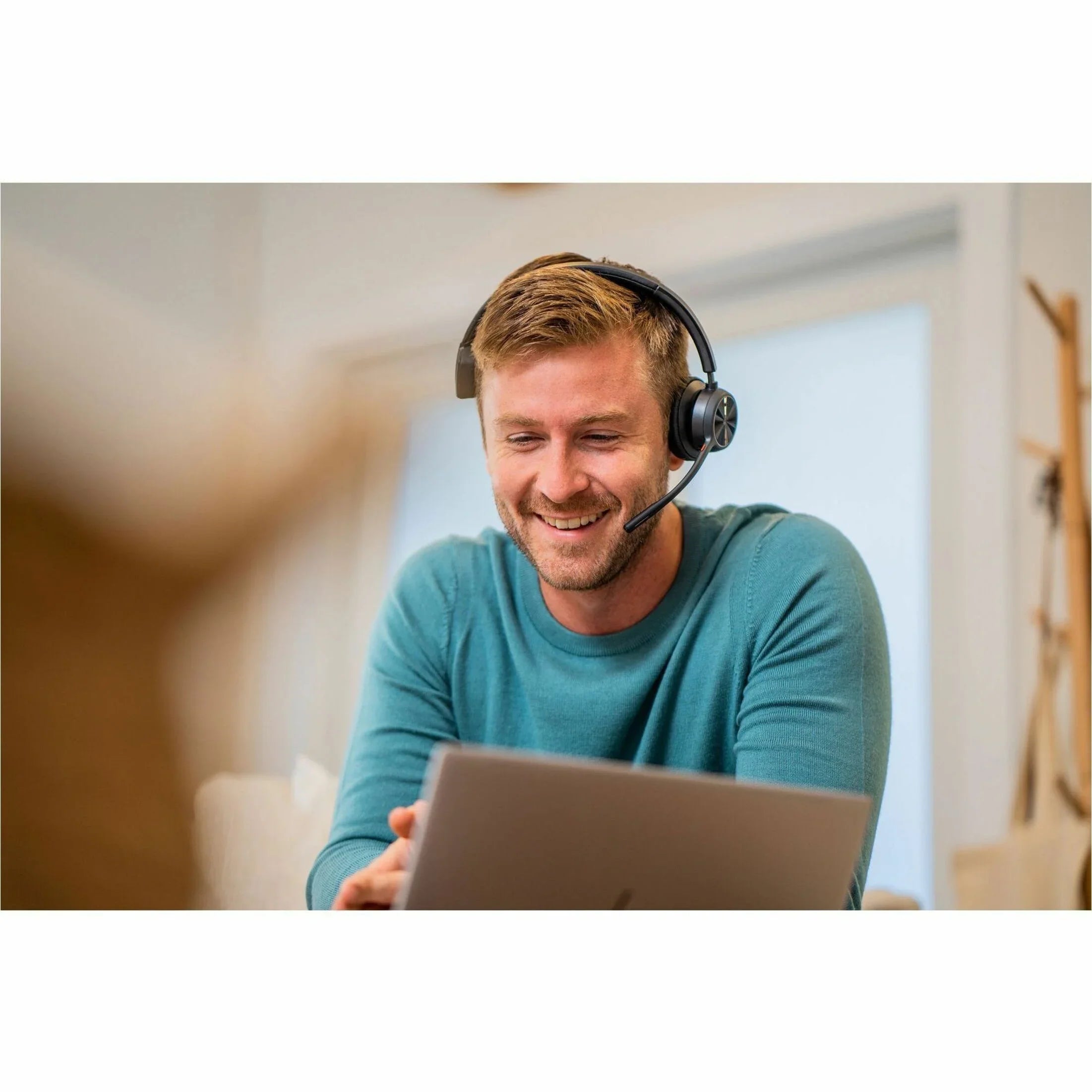 Poly Voyager 4310 Microsoft Teams Certified - Headset with Charge Stand - Microsoft Teams Certification - Siri, Google Assistant - Mono - Wireless - Bluetooth - 298.6 ft - 20 Hz - 20 kHz - Over...
