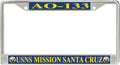 Mission Santa Cruz -133 License Plate Frame