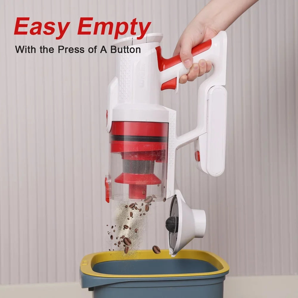 Wnkim Cordless Vacuum Cleaner, 28kPa Power Suction Lightweight Stick Vacuum with Smart  Display, Up to 50 Runtime, 8 in 1 Handheld Vacuum for Pet Hair Hard Floor Carpet Home,