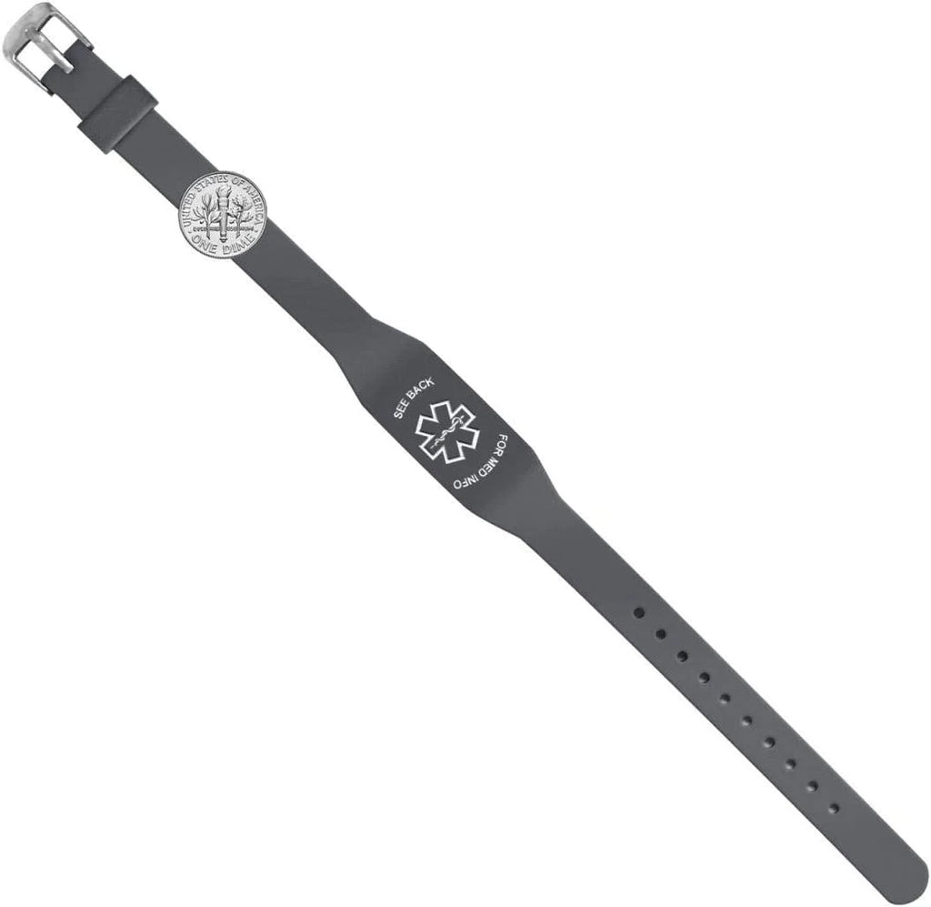 "Adrenal Insufficiency"  Medical Alert  Bracelet for Men and Women