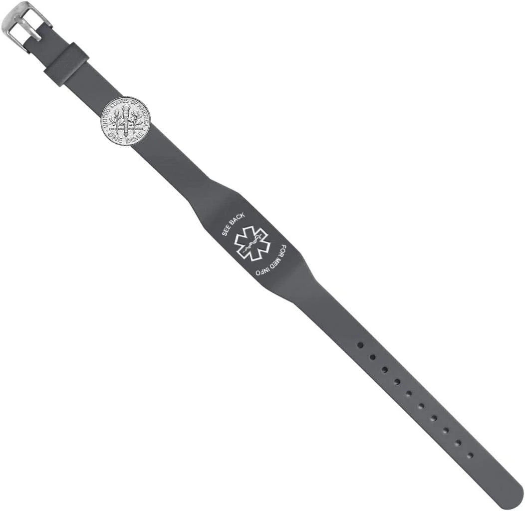 "Adrenal Insufficiency"  Medical Alert  Bracelet for Men and Women
