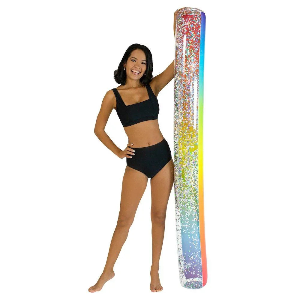 PoolCandy Rainbow Collection Party Pack with Deluxe Sun Chair and Jumbo Pool Noodle
