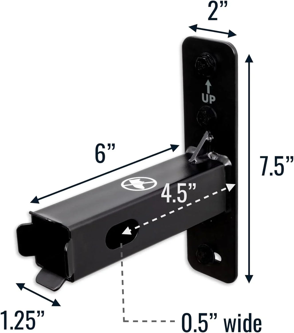 Storeyourboard Hitch Wall Mount, Bike And Cargo Rack Hanging Garage Organizer, Trailer Hitch Receiver Storage, Holds Max 175 Lbs (1.25 Inch)