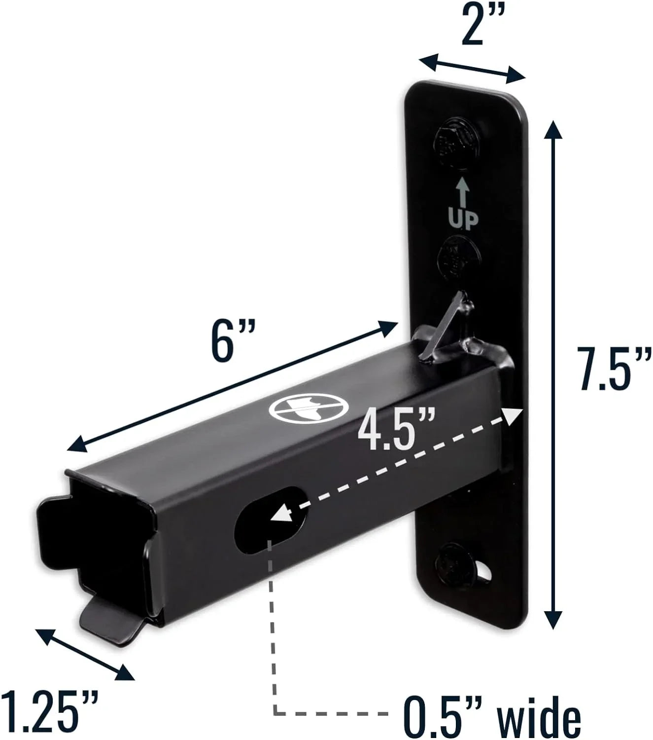 Storeyourboard Hitch Wall Mount, Bike And Cargo Rack Hanging Garage Organizer, Trailer Hitch Receiver Storage, Holds Max 175 Lbs (1.25 Inch)