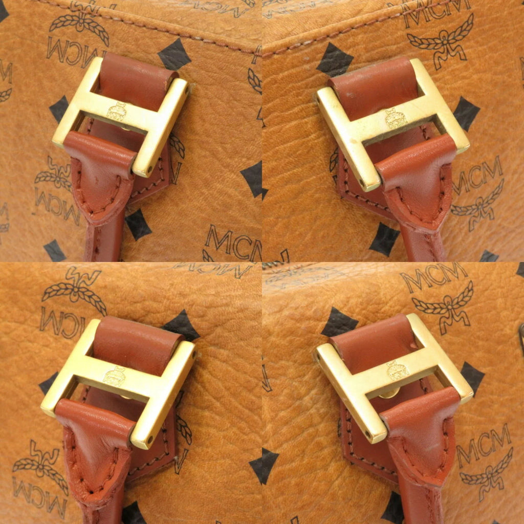 Visetos Brown Canvas Handbag (Pre-Owned)