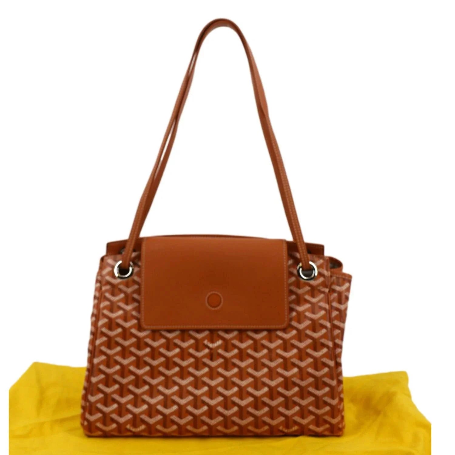 Pre-owned  Rouette Soft Canvas Shoulder Bag Orange